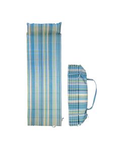 Matelas pliable de plage avec coussin intégré et poignée