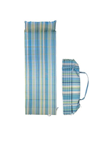 Matelas pliable de plage avec coussin intégré et poignée