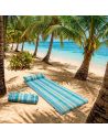 Matelas pliable de plage avec coussin intégré et poignée
