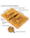 Planche à découper en bambou gravée Cuisine de Papy