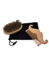 Kit brosse et peigne à barbe personnalisé pour Papy