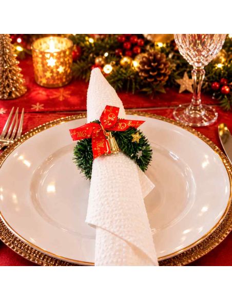 Lot de 6 Mini Couronnes de Noël – Ø 7 cm