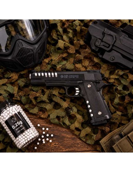 Réplique airsoft Plan Beta Pistolet Heavy Metal Hi-Capa Noir Spring The Equalizers
