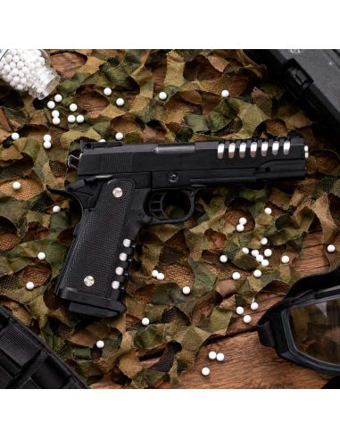 Réplique airsoft Plan Beta Pistolet Heavy Metal Hi-Capa Noir Spring The Equalizers