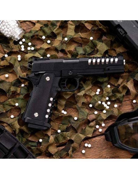 Réplique airsoft Plan Beta Pistolet Heavy Metal Hi-Capa Noir Spring The Equalizers