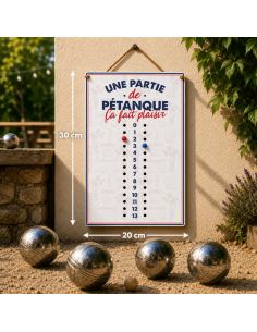 Compteur de Points Pétanque Club " Une Partie de Pétanque ça Fait Plaisir" 2