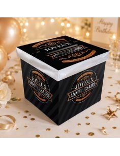 Urne Joyeux Anniversaire Old Style - Dimensions : 20 x 20 x 20 cm 2