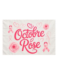 Banderole décorative Octobre Rose 80x120 cm