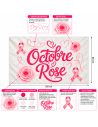 Banderole décorative Octobre Rose 80x120 cm