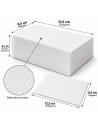 2 Packs de 100 Serviettes Jetables 12x8 cm - Hygiène et Praticité au Quotidien