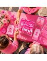 Lot de 25 Stylos bille avec ruban rose de sensibilisation - Octobre Rose