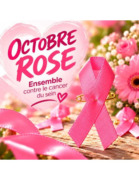 Lot de 100 Rubans roses de sensibilisation - Broche de soutien Octobre Rose