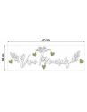 Sticker voiture 'Vive les mariés' floral - Décoration mariage chic