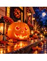 Décoration Halloween Citrouille Lumineuse - Dimensions : 23 x 22 cm