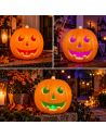 Décoration Halloween Citrouille Lumineuse - Dimensions : 23 x 22 cm