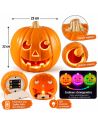 Décoration Halloween Citrouille Lumineuse - Dimensions : 23 x 22 cm