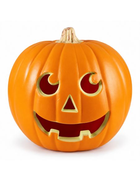 Décoration Halloween Citrouille Lumineuse - Dimensions : 23 x 22 cm