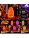 Citrouille Lumineuse LED à Couleurs Changeantes 34cm