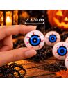 Lot de 8 yeux Factices en Plastique - Diamètre : 3 cm