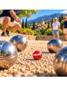 Lot de 3 Cochonnets Pétanque Club - Couleurs : Bleu, Blanc, Rouge