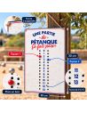 Compteur de Points Pétanque Club " Une Partie de Pétanque ça Fait Plaisir"