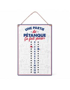 Compteur de Points Pétanque Club " Une Partie de Pétanque ça Fait Plaisir"