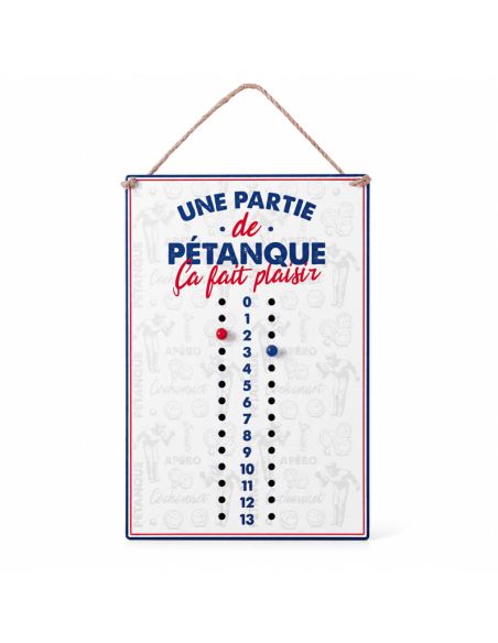Compteur de Points Pétanque Club " Une Partie de Pétanque ça Fait Plaisir"