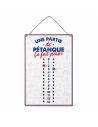 Compteur de Points Pétanque Club " Une Partie de Pétanque ça Fait Plaisir"