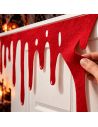 Décoration de porte Halloween sanglant motif Keep Out