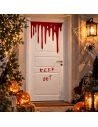 Décoration de porte Halloween sanglant motif Keep Out