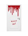Décoration de porte Halloween sanglant motif Keep Out