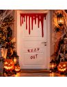 Décoration de porte Halloween sanglant motif Keep Out