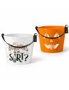 Seaux à bonbons Halloween - Lot de 2 paniers collector