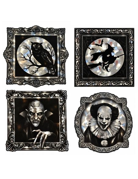 Stickers mural lenticulaires Halloween - Effet changeant - 2 variations disponibles