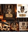 Lot de 4 Stickers Muraux Halloween - Décoration Gothique - 2 variations disponibles