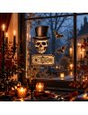 Lot de 4 Stickers Muraux Halloween - Décoration Gothique - 2 variations disponibles