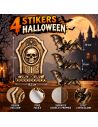 Lot de 4 Stickers Muraux Halloween - Décoration Gothique - 2 variations disponibles