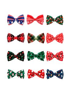 Noeud Papillon Motif Noël Série 2 -  12 modèles Différents