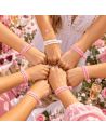 Lot Bracelets pour EVJF - 6 roses et 1 Blanc - Taille Unique