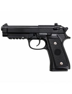 Réplique Airsoft MOD92 Rail Culasse Métal Spring Noir