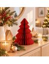 Sapin de Noël en papier nid d'abeille 40cm - Décoration chic - 3 couleurs disponibles
