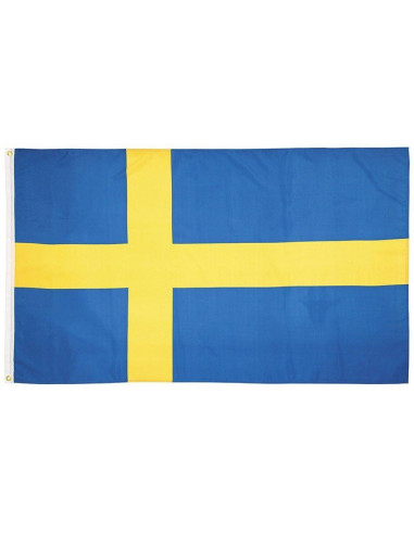 Drapeau Suédois en Tissu - Dimensions : 90 x 150 cm