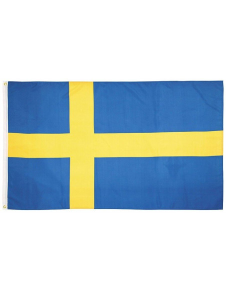 Drapeau Suédois en Tissu - Dimensions : 90 x 150 cm