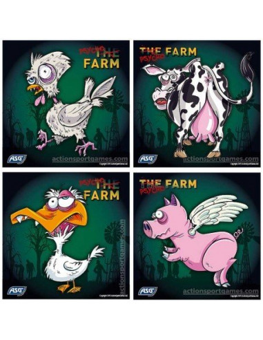 100 Cibles Psycho Farm pour cible en métal ASG