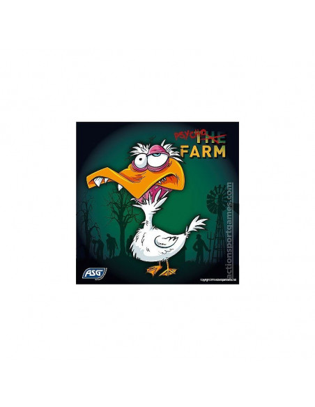 100 Cibles Psycho Farm pour cible en métal ASG