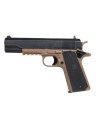 Colt 1911 noir et tan spring avec embout